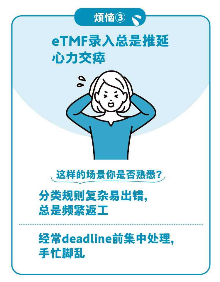 烦恼3 eTMF录入总是推延 心力交瘁