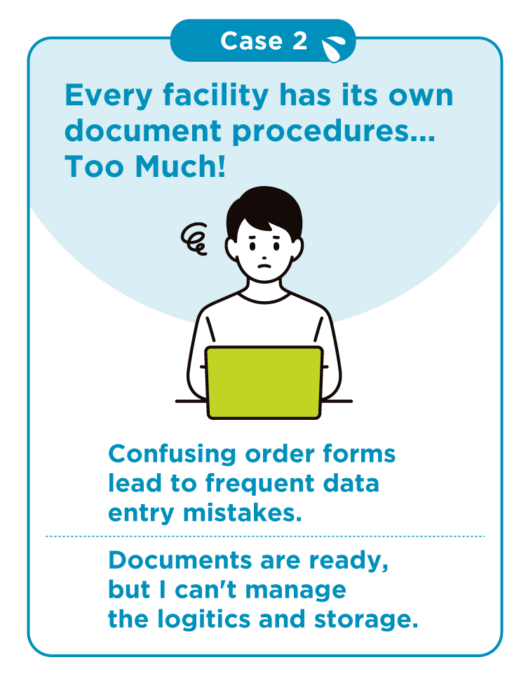 Case2 Every facility has its own document procedures...Too Much!